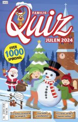 Coveret til Familiens quiz, julen 2024. Med over 1000 spørsmål.