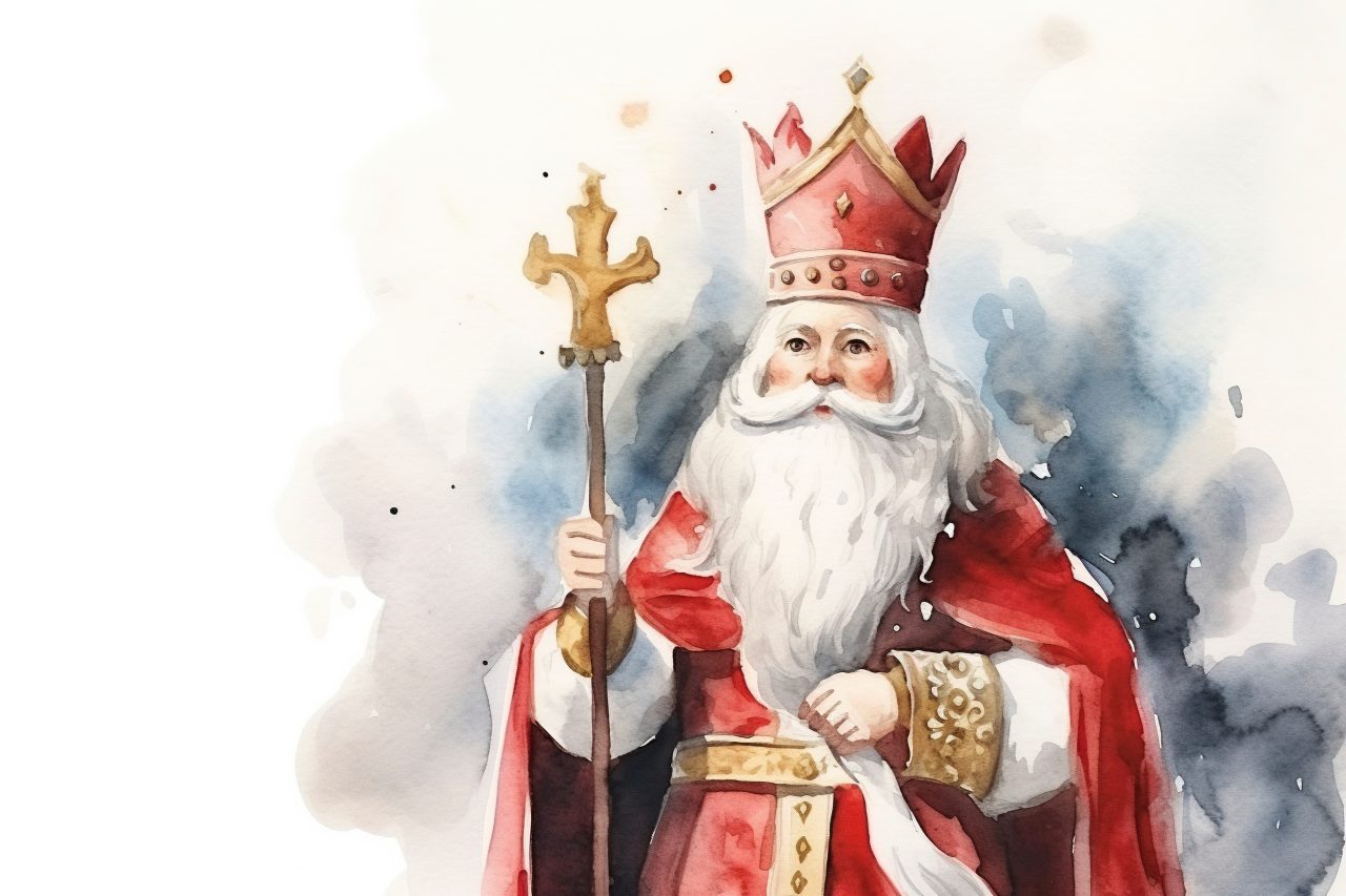 St. NIkolas med bispestav